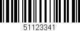 Código de barras (EAN, GTIN, SKU, ISBN): '51123341'