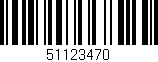 Código de barras (EAN, GTIN, SKU, ISBN): '51123470'