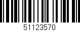 Código de barras (EAN, GTIN, SKU, ISBN): '51123570'
