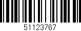 Código de barras (EAN, GTIN, SKU, ISBN): '51123767'