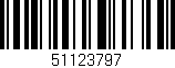 Código de barras (EAN, GTIN, SKU, ISBN): '51123797'
