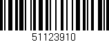 Código de barras (EAN, GTIN, SKU, ISBN): '51123910'