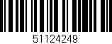 Código de barras (EAN, GTIN, SKU, ISBN): '51124249'