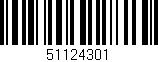 Código de barras (EAN, GTIN, SKU, ISBN): '51124301'