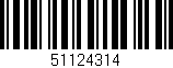 Código de barras (EAN, GTIN, SKU, ISBN): '51124314'