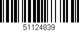 Código de barras (EAN, GTIN, SKU, ISBN): '51124839'