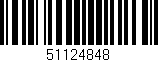 Código de barras (EAN, GTIN, SKU, ISBN): '51124848'