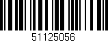 Código de barras (EAN, GTIN, SKU, ISBN): '51125056'