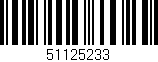 Código de barras (EAN, GTIN, SKU, ISBN): '51125233'