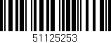 Código de barras (EAN, GTIN, SKU, ISBN): '51125253'