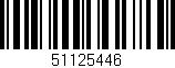 Código de barras (EAN, GTIN, SKU, ISBN): '51125446'