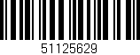 Código de barras (EAN, GTIN, SKU, ISBN): '51125629'