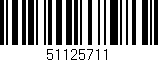 Código de barras (EAN, GTIN, SKU, ISBN): '51125711'