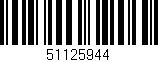 Código de barras (EAN, GTIN, SKU, ISBN): '51125944'