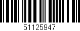 Código de barras (EAN, GTIN, SKU, ISBN): '51125947'