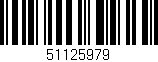 Código de barras (EAN, GTIN, SKU, ISBN): '51125979'