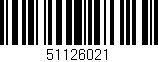 Código de barras (EAN, GTIN, SKU, ISBN): '51126021'