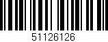 Código de barras (EAN, GTIN, SKU, ISBN): '51126126'