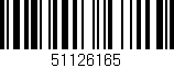 Código de barras (EAN, GTIN, SKU, ISBN): '51126165'