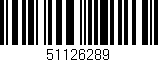 Código de barras (EAN, GTIN, SKU, ISBN): '51126289'