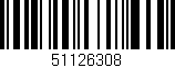 Código de barras (EAN, GTIN, SKU, ISBN): '51126308'