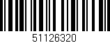 Código de barras (EAN, GTIN, SKU, ISBN): '51126320'