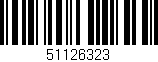 Código de barras (EAN, GTIN, SKU, ISBN): '51126323'