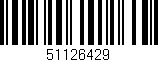 Código de barras (EAN, GTIN, SKU, ISBN): '51126429'