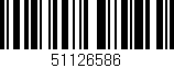 Código de barras (EAN, GTIN, SKU, ISBN): '51126586'
