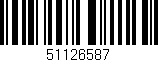 Código de barras (EAN, GTIN, SKU, ISBN): '51126587'