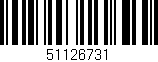 Código de barras (EAN, GTIN, SKU, ISBN): '51126731'
