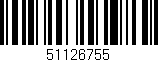 Código de barras (EAN, GTIN, SKU, ISBN): '51126755'