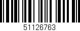 Código de barras (EAN, GTIN, SKU, ISBN): '51126763'