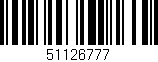 Código de barras (EAN, GTIN, SKU, ISBN): '51126777'