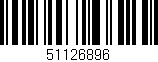 Código de barras (EAN, GTIN, SKU, ISBN): '51126896'
