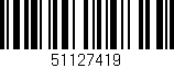 Código de barras (EAN, GTIN, SKU, ISBN): '51127419'