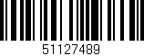 Código de barras (EAN, GTIN, SKU, ISBN): '51127489'
