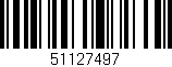 Código de barras (EAN, GTIN, SKU, ISBN): '51127497'