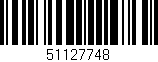 Código de barras (EAN, GTIN, SKU, ISBN): '51127748'