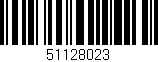 Código de barras (EAN, GTIN, SKU, ISBN): '51128023'