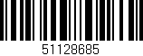 Código de barras (EAN, GTIN, SKU, ISBN): '51128685'