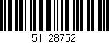 Código de barras (EAN, GTIN, SKU, ISBN): '51128752'