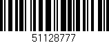 Código de barras (EAN, GTIN, SKU, ISBN): '51128777'