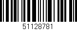 Código de barras (EAN, GTIN, SKU, ISBN): '51128781'
