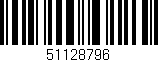 Código de barras (EAN, GTIN, SKU, ISBN): '51128796'