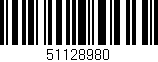 Código de barras (EAN, GTIN, SKU, ISBN): '51128980'