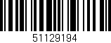 Código de barras (EAN, GTIN, SKU, ISBN): '51129194'
