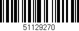 Código de barras (EAN, GTIN, SKU, ISBN): '51129270'