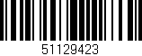 Código de barras (EAN, GTIN, SKU, ISBN): '51129423'