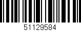 Código de barras (EAN, GTIN, SKU, ISBN): '51129584'
